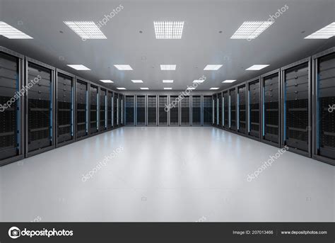 Rendering Server Room Data Center Stock Photo By ©phonlamai 207013466