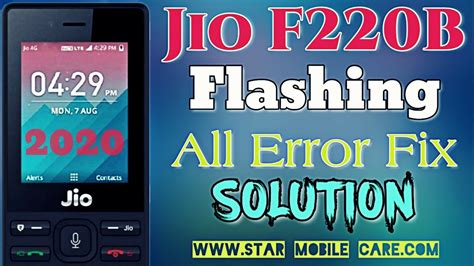 Jio Lyf F220B Flashing Success Lyf F220b Hang On Logo Lyf F220b