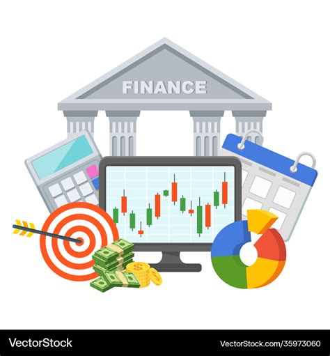 banking  financial market stock quote vector image