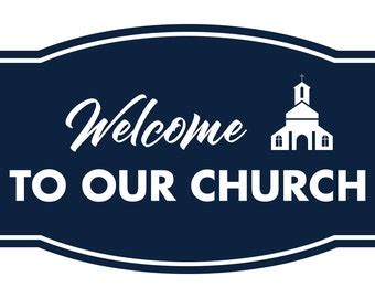 Church Welcome Sign - Etsy