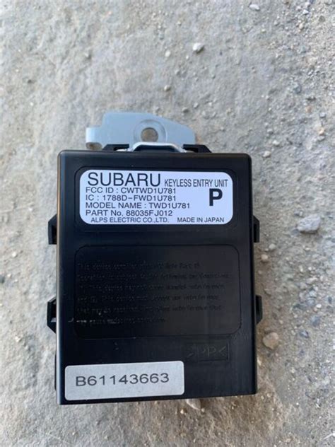 Subaru Forester Keyless Entry Control Unit Module Oem