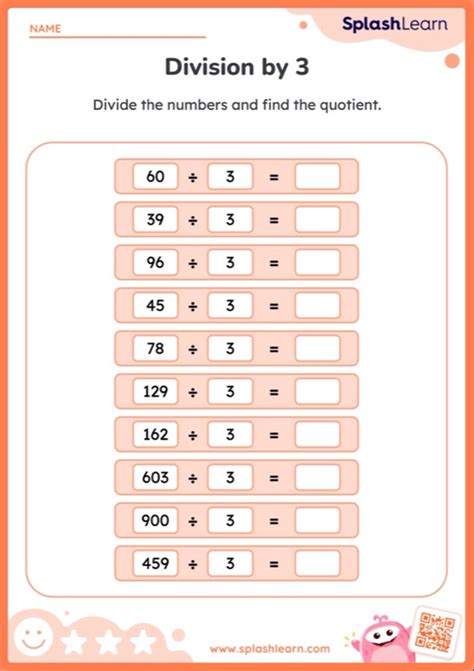Division By 3 Educational Resources for Kids