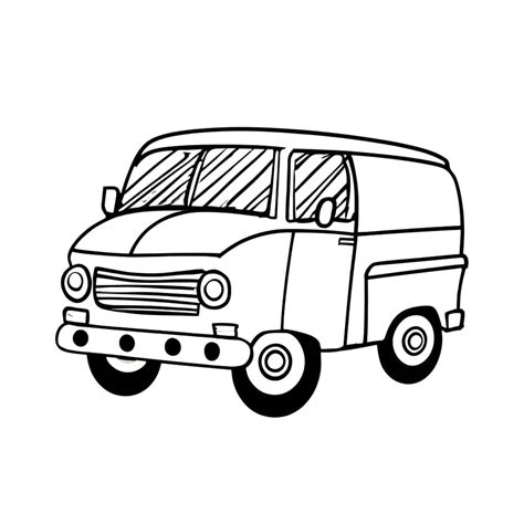 Van Coloring Pages Coloringlib