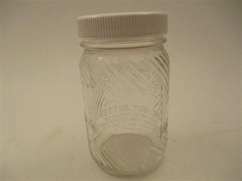 Vintage Jumbo Peanut Butter Jar 1 Lb Pound Frank Tea And Spice Optic Glass Ebay