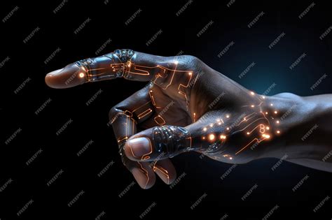 Premium Ai Image Artificial Intelligence Robot Hand Created With