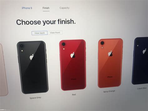 เผยภาพหน้าเว็บทางการ Apple สำหรับสั่งซื้อ iPhone 9 มีทั้งหมด 5 สี