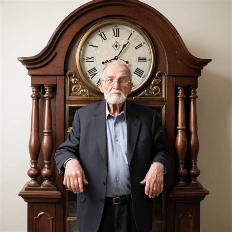 Old Man That Looks Like A Grandfather Clock