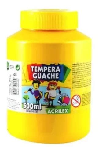 Tinta Guache Acrilex Tempera Guache Amarelo Ouro Ml Mercadolivre