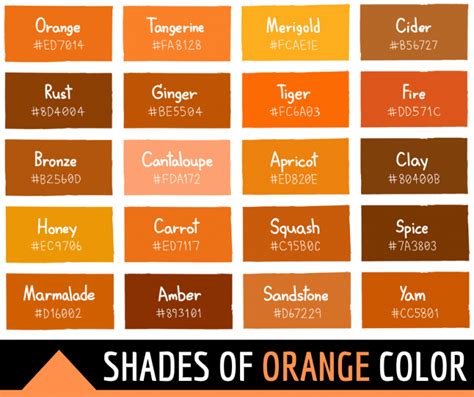 Orange Color Palette Names Dakota Leclair