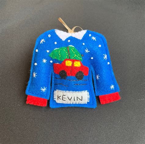 Personalized Christmas Ornaments Ugly Christmas Sweater Etsy