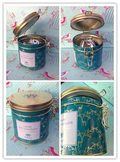 Sparkling Magpie Whittards Luxury Hot Chocolate Clip Top Tin
