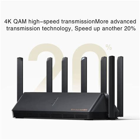 Xiaomi Mi AIoT WiFi 6 Router AX6000 - Black - Eshtir.com