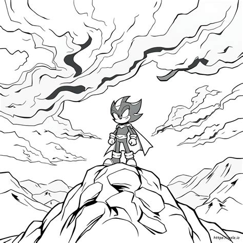 Super Shadow Para Colorir - Super Shadow Para Colorir E Imprimir