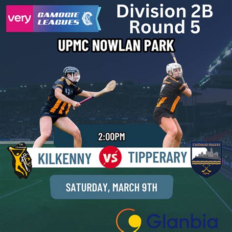 Very League Division B Th Round Kilkenny V Tipperary Ticket Link