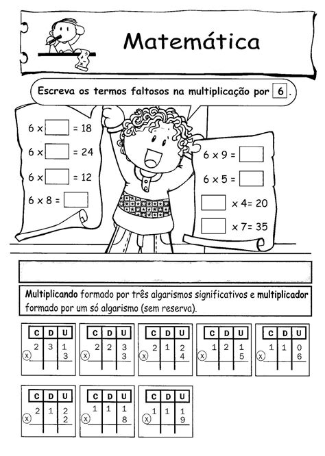 Atividade Tabuada De Multiplicação 3 Ano - NAZAEDU