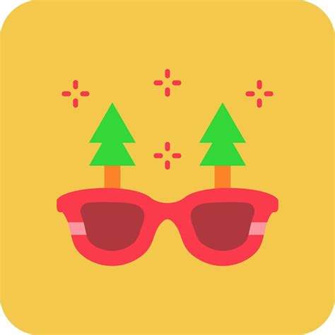 Icono De Las Gafas Vector Premium