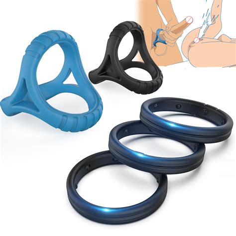 Amazon XINBALE Silicone Penis Rings Set Sex Toys For Men5 Different Sizes Cock Rings For