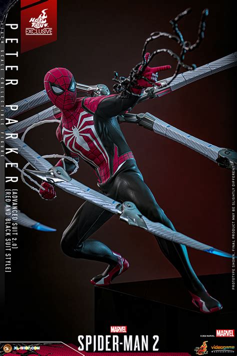 Hot Toys VGM Marvel S Spider Man Th Scale Peter Parker Advanced Suit Red And