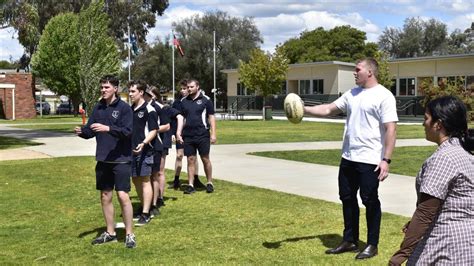 Melbourne Storm Player Visits Rochester Secondary College Seymour