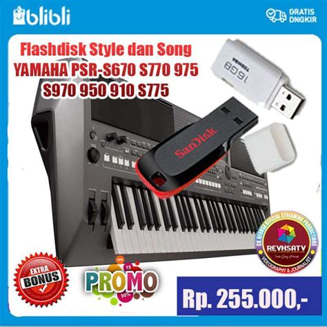 Promo Flashdisk Style Song Untuk Keyboard Yamaha Psr S S S