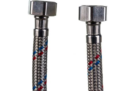 Гибкая подводка для воды Lytcho в стальной оплетке, стальная гайка, Г/Г ...