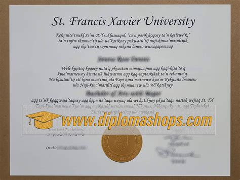 Buy St Francis Xavier University Fake Diploma Online