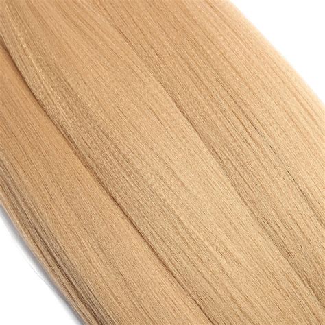 Newluyang Pre Stretched Crochet Hair Braids Inch Yaki Texture Packs Light Brown Blonde