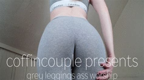 Worship My Ass In Grey Leggings Princess Wystri Clips Sale
