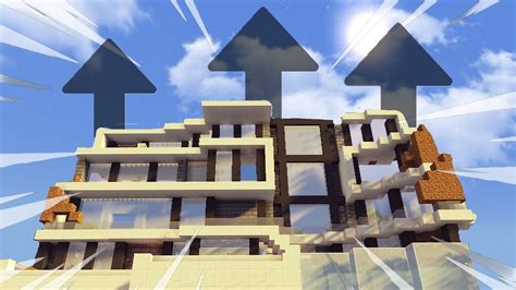 DE MODERNE MANSION DE LUCHT IN BOUWEN IN MINECRAFT SURVIVAL Nummer