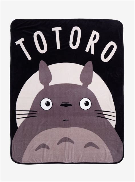 Hot Topic Studio Ghibli My Neighbor Totoro Portrait Throw Blanket