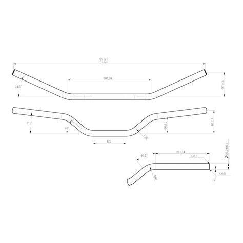 Guidon Racing Moto Technology Road Naked Regular Mm Bas Orange Pi Ces Partie Cycle Sur La