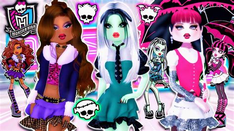 Recreating Monster High Characters In Dress To Impress Draculaura Frankie Clawdeen And More