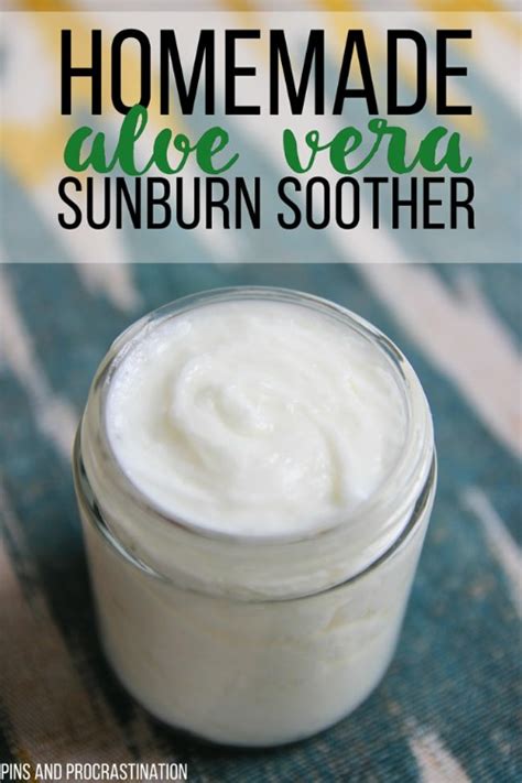 Homemade Sunburn Relief Cream