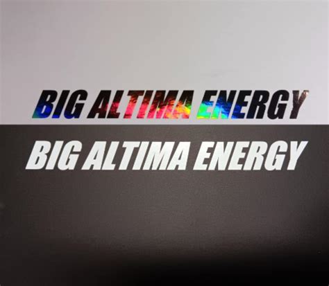 Big Altima Energy Vinyl Decal - Etsy