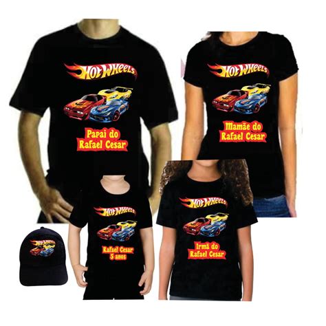 Kit Camisetas Hot Wheels Personalizada Elo Produtos Especiais