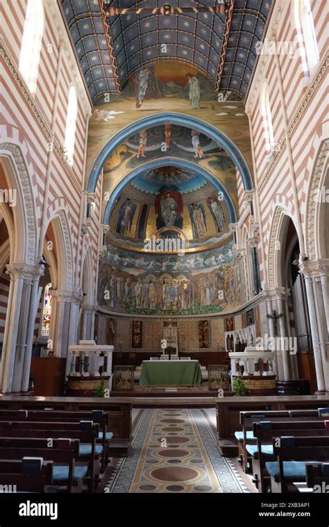 The Wooden Ceiling And The Main Altar Of The Church Of St Pauls Within