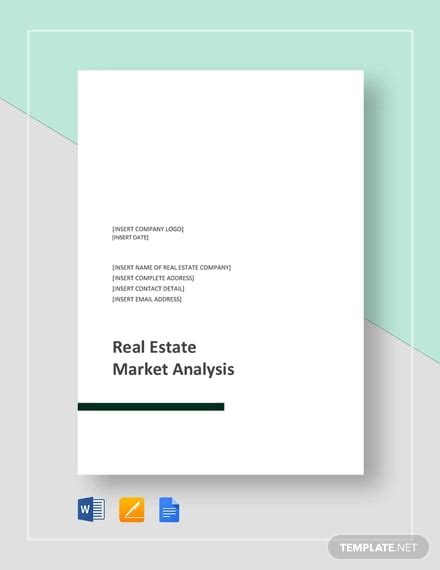 15+ FREE Real Estate Market Analysis Templates - PDF, Word