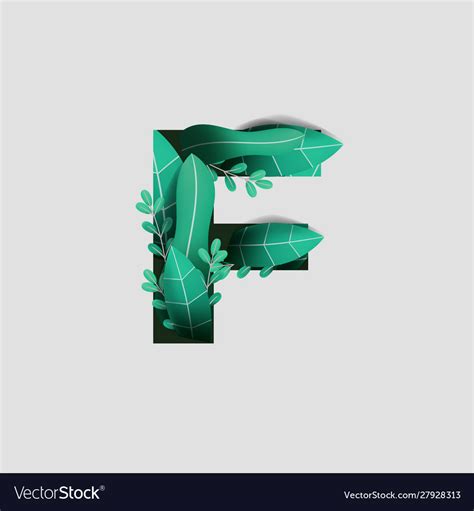 Letter F Royalty Free Vector Image Vectorstock