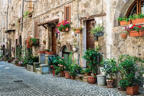 Traditional Italian homes. Old ... | Stock Photo | Colourbox