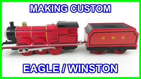 Making Custom James As Eagle Winston The Red Engine Trackmaster Thomas