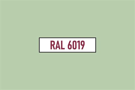 RAL 6019 Zielony Pastelowy Pastel Green