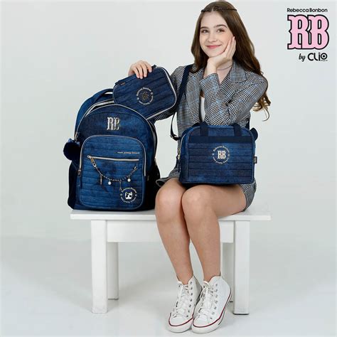 Mochila Rebecca Bonbon Jeans Original Clio