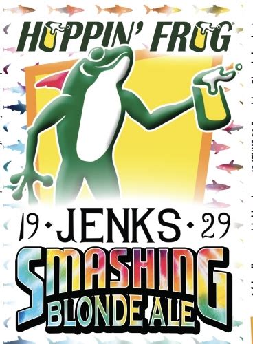Jenks Smashing Blonde Ale Hoppin Frog Brewery Untappd