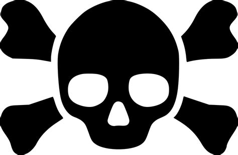 Skull Crossbones Png Clipart Black And White Download Skull