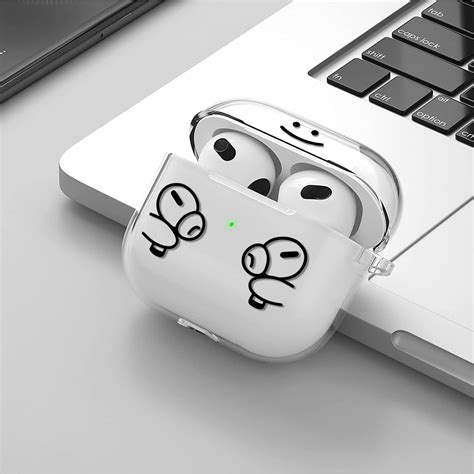 Funda Para Airpods De Generaci N Transparente Y Divertido Dise O De