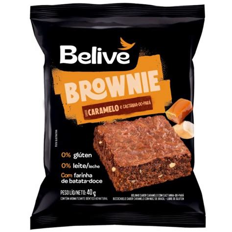 Brownie S Caramelo Sem Glúten E Sem Lactose 40g Belive Dietacrua