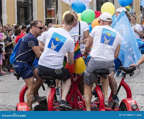 People Attending The Gay Pride Parade Also Known As Christopher Street Day Csd In Munich