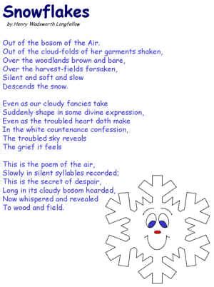 Snowflakes by Longfellow