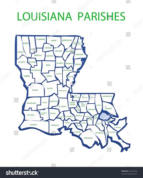 Louisiana Map With Parishes Images | semashow.com