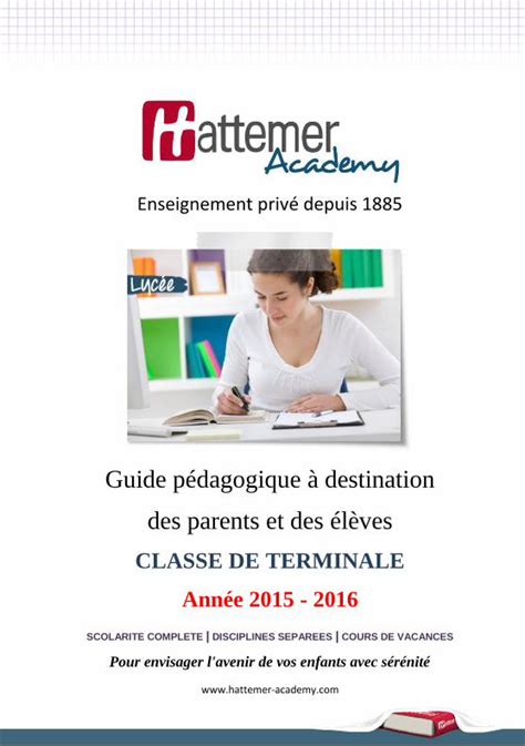 Pdf Guide P Dagogique Destination Des Parents Et Des L Ves